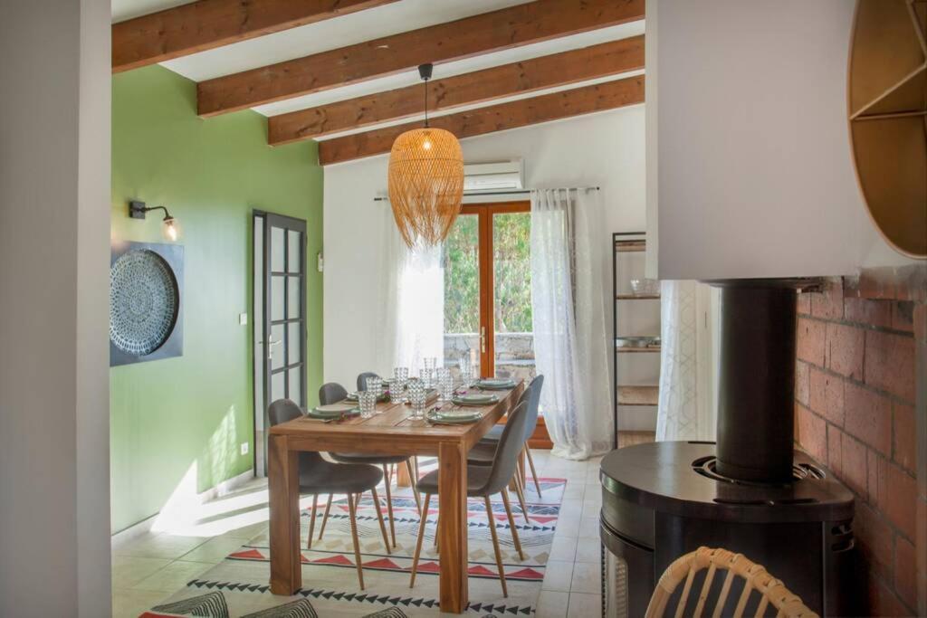 Villa Bodri, Maison En Pierre Avec Vue Mer Et Piscine Chauffee LʼÎle-Rousse Buitenkant foto